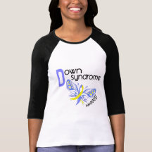 PAPILLON 3,1 de syndrome de Down T-shirt