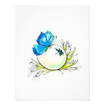 papillon bleu sur egg.png blanc faire-parts