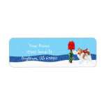 Papillon Christmas Mail Sable Colour Labels