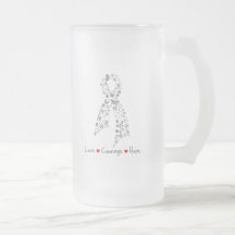 Papillon d'espoir de courage d'amour - cancer du c mugs à café