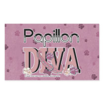 Papillon DIVA Rectangular Sticker