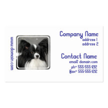 Papillon Dog Business Cards