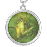 Papillon du collier portable d'art de forêt