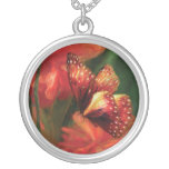 Papillon du collier portable d'art de pavots