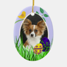 Papillon Easter Ornament