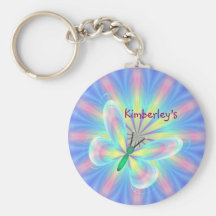 Papillon en pastel porte-clefs