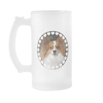 Papillon Frosted Beer Mug