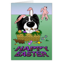 Papillon Happy Easter Card