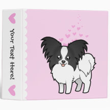 Papillon Love Vinyl Binder