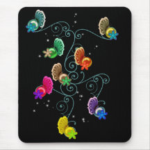 Papillon Mouspad - illustration Tapis De Souris