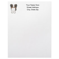 Papillon (picture) customized letterhead