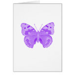 Papillon pourpre cartes de vœux
