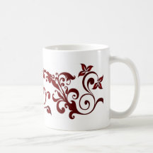 Papillon rouge mugs à café