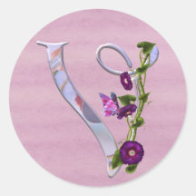 Papillon V initial Autocollants