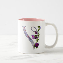 Papillon V initial Tasse À Café
