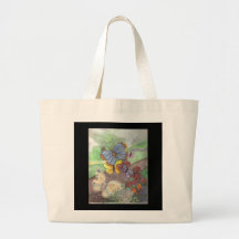 Papillons au sac fourre-tout à aube