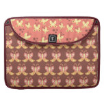 papillons dans le motif mignon de forêt poches pour macbook pro
