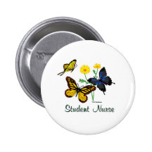 Papillons d'élève-infirmière badge avec épingle
