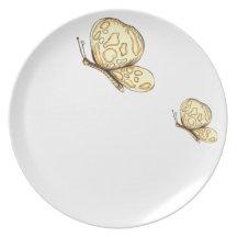 papillons dinner plates