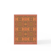 Paprika Mood Patterned Note Card cards