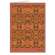 Paprika Mood Patterned Note Card