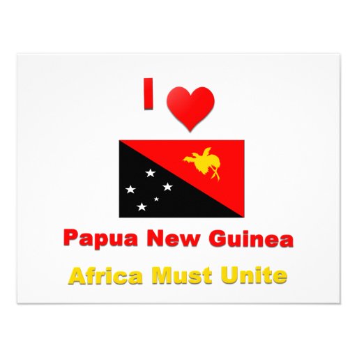 Papua New Guinea Custom Invitation