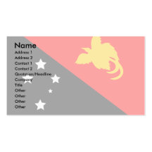 Papua New Guinea Flag Business Card