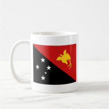 Papua New Guinea Flag ~ Map Mug