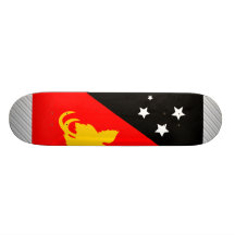 Papua New Guinea Flag Skateboard