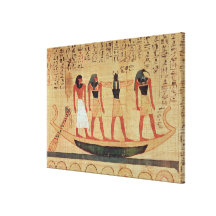 Papyrus depicting a man gallery wrapped canvas