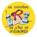 paques round sticker