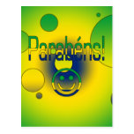 Parabéns! Brazil Flag Colours Pop Art Post Cards