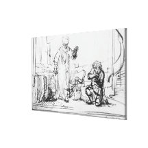 Parabole du créancier impitoyable toile tendue