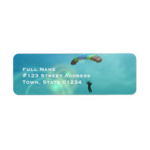Parachuter Mailing Labels.