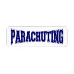 Parachuting University Style Return Address Label