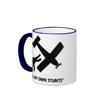 Parachutisme mes propres cascades tasse à café