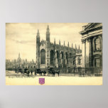 Parade du Roi, cru 1915 de Cambridge Angleterre Affiche