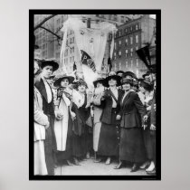 Parade Garment Workers NYC 1916 Print