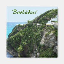 Paradis venteux des Barbade Aimants Pour Réfrigérateur