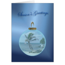 Paradise Beach Ornament Cards