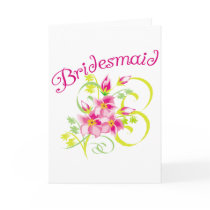 Paradise Bridesmaid Cards