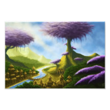 paradise fantasy landscape photo print