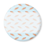 Paradise Fish Pattern on Blue. Fridge Magnet