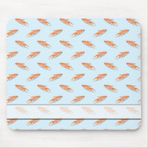 Paradise Fish Pattern on Blue. Mouse Pad