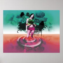 Paradise in the troubled waters print