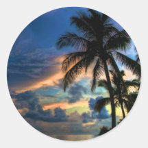 Paradise... is where you are! round stickers