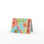 Paradise Love Birds Modern Floral Swirl Damask Greeting Card
