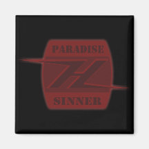 Paradise Sinner Fridge Magnet