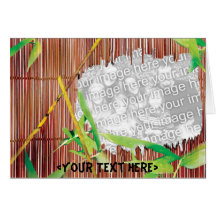 Paradise Through a Bamboo Fence Card