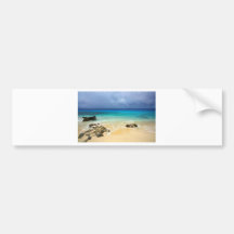 Paradise tropical island beach bumper stickers